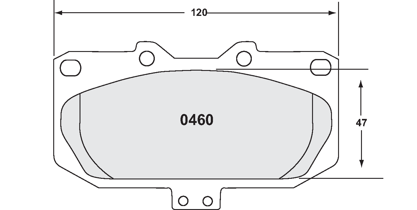 PFC Racing Brake Pads - 0460