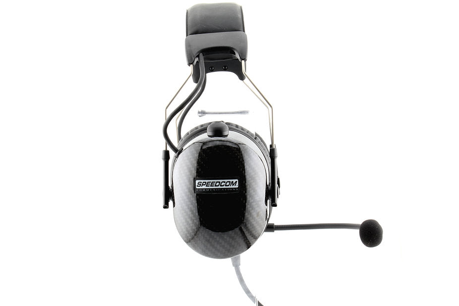 SPEEDCOM Carbon Fiber Dual Talk Active Noise Canceling Bluetooth Headset