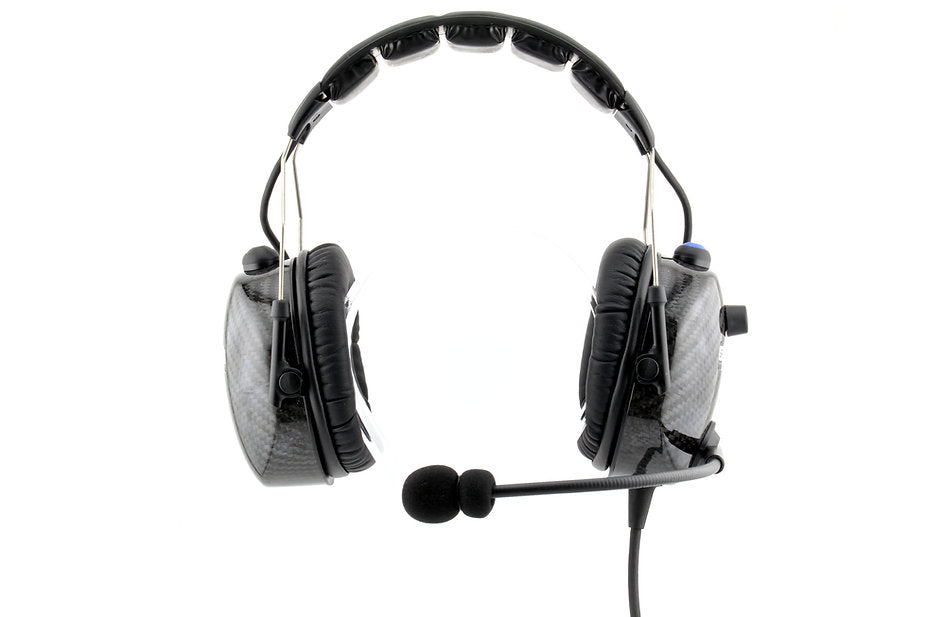 SPEEDCOM Carbon Fiber Dual Talk Active Noise Canceling Bluetooth Headset