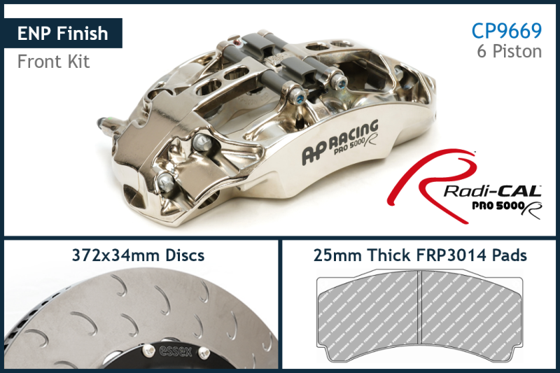 AP Racing Endurance Competition Nickel Plated Big Brake Kit- Front - Fits Porsche 992 w/Iron
