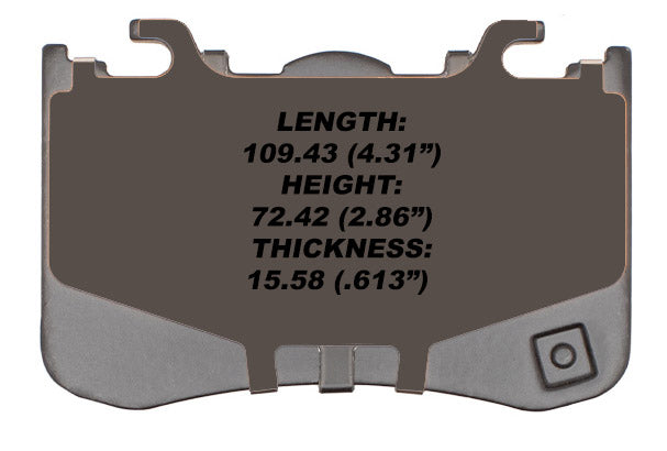 Pagid Racing Brake Pads - 8XXX 24+ Mustang GT PERF. PACK w/390mm disc & DARK HORSE F&R KIT