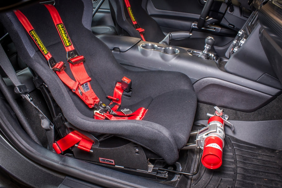 BREY KRAUSE R-2018 Fire Extinguisher Mount for Seat Track Adapters