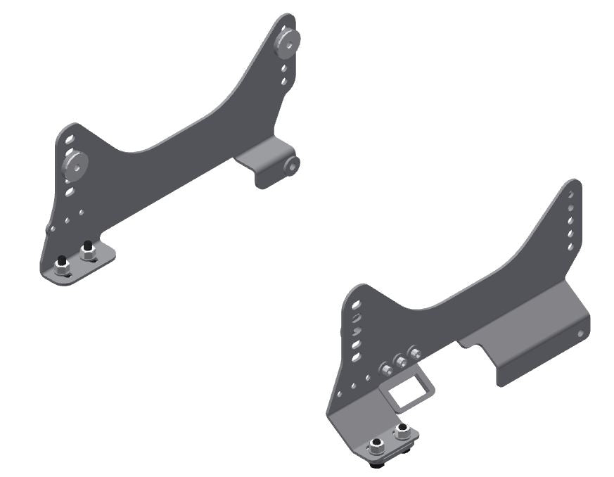 BREY KRAUSE R-9223 Seat Mounts for OEM Sliders (passenger 365mm-429mm wide)