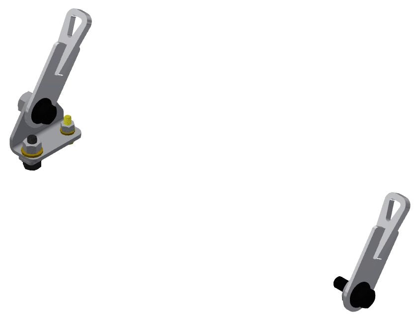 BREY KRAUSE R-9225 Clip-In Lap Belt Mounts for R-9220/1/2/3 Side Mounts