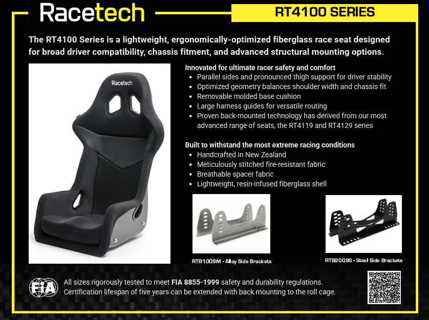 RACETECH RT4100 Racing Seat