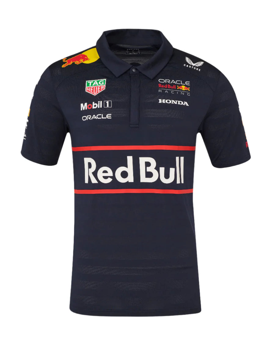 Red Bull Racing F1 Men's 2025 Team Polo Shirt - Navy