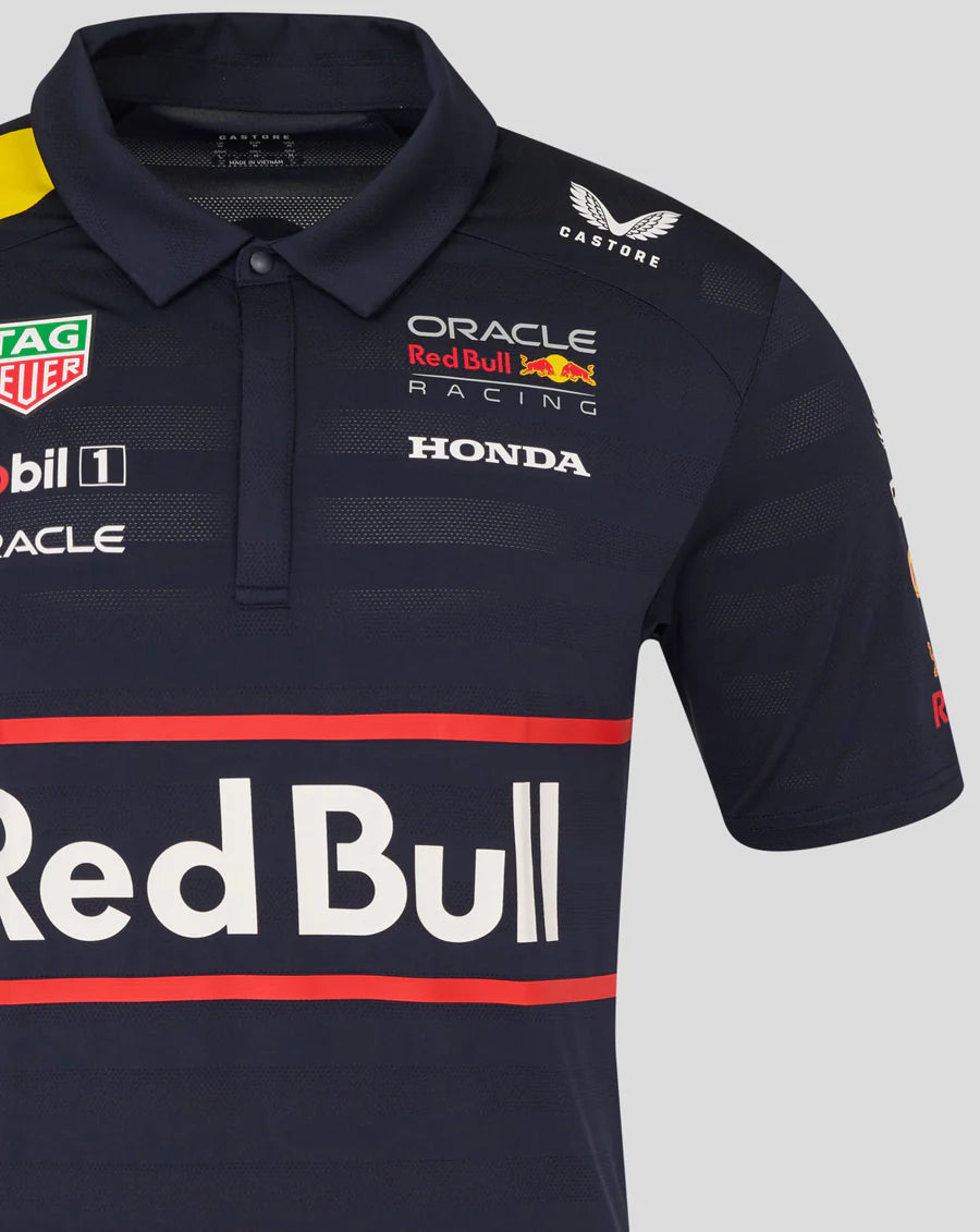 Red Bull Racing F1 Men's 2025 Team Polo Shirt - Navy