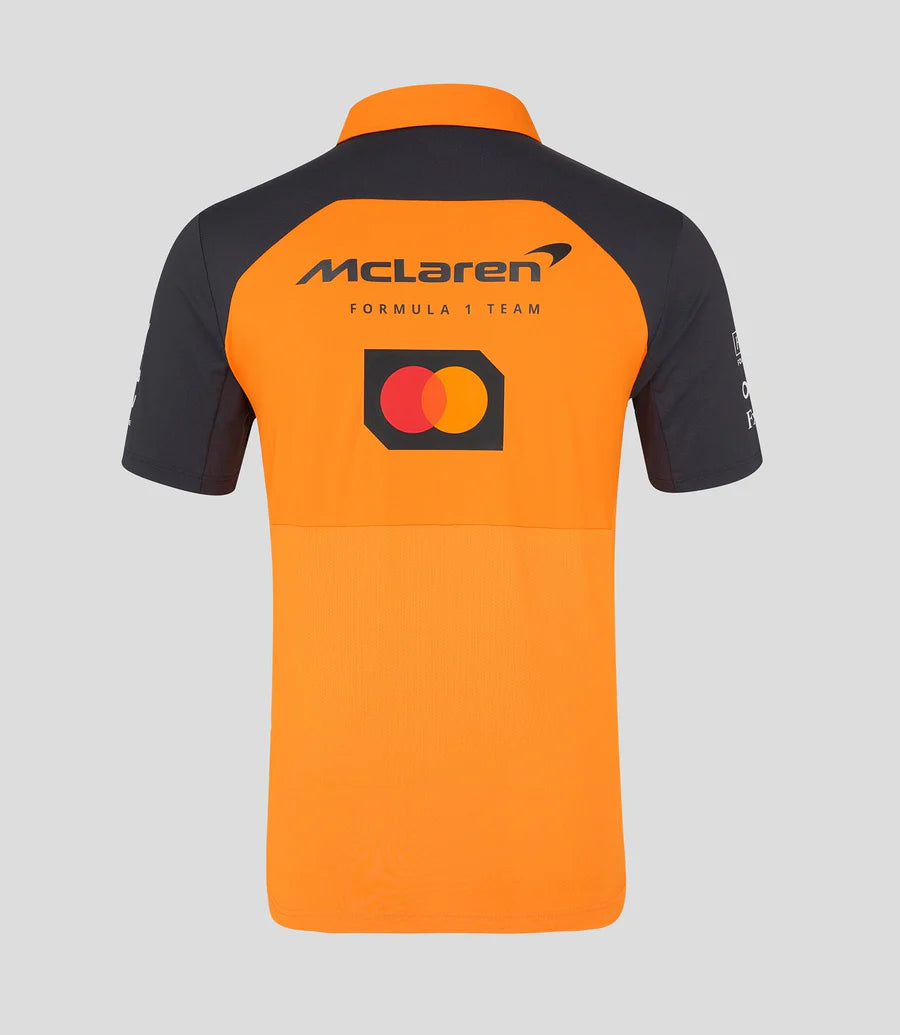 McLaren F1 2025 MEN'S TEAM POLO SHIRT - Papaya