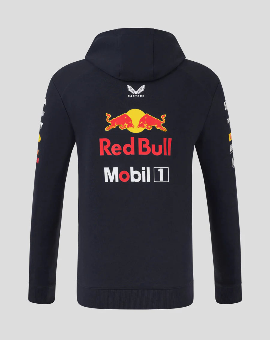 Red Bull Racing F1 Men's 2025 Full Zip Hooded Sweatshirt - Navy