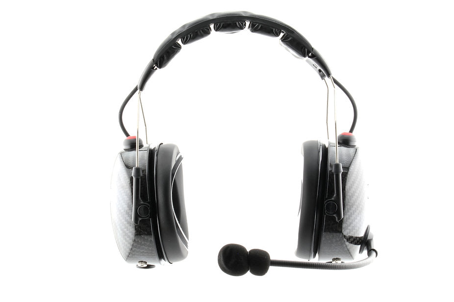 SPEEDCOM Carbon Fiber Dual Radio Over The Head Headset