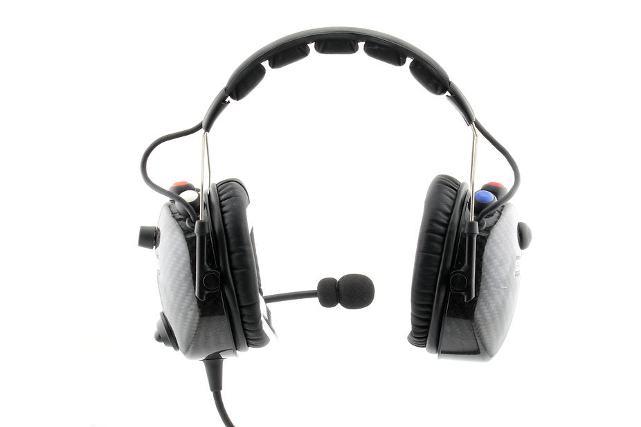 SPEEDCOM Carbon Fiber Multi Talk Active Noise Canceling Bluetooth Headset