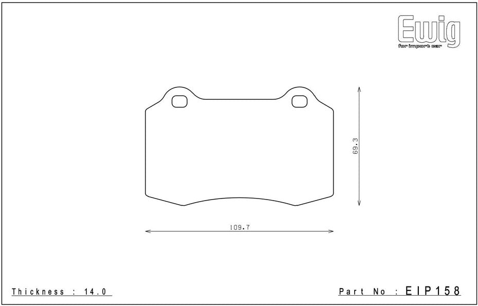 Endless Racing & Street Brake Pads - EIP158