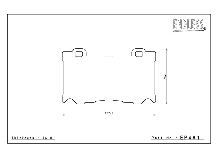 Endless Street Front & Rear Brake Pad Kit- Fits Infinity Q50, Nissian 370z, & More - EP461/EP462