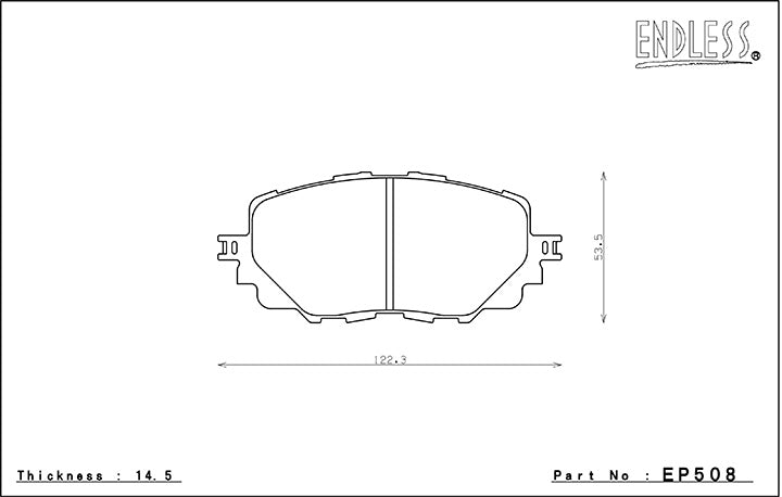 Endless Street Front & Rear Brake Pad Kit- Fits 16-19 MX-5 Miata - EP508/EP432