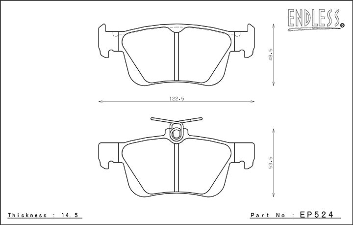 Endless Street Front & Rear Brake Pad Kit- Fits 18+ Honda Civic Type R - EP357/EP524