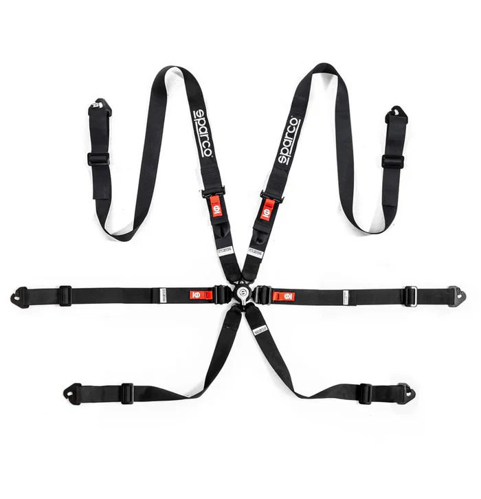 SPARCO COMP H-2 6PT STEEL PD 2" Racing Harness