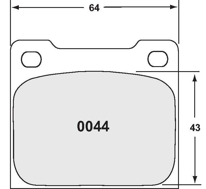 PFC Racing Brake Pads - 0044