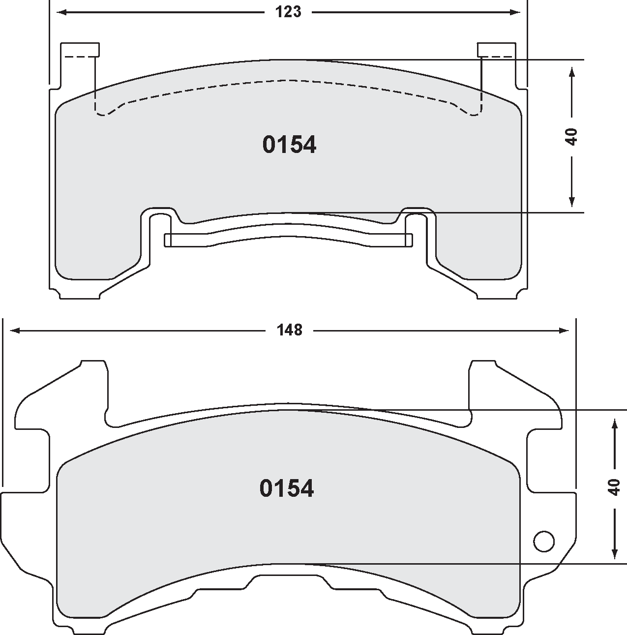 PFC Racing Brake Pads - 0154