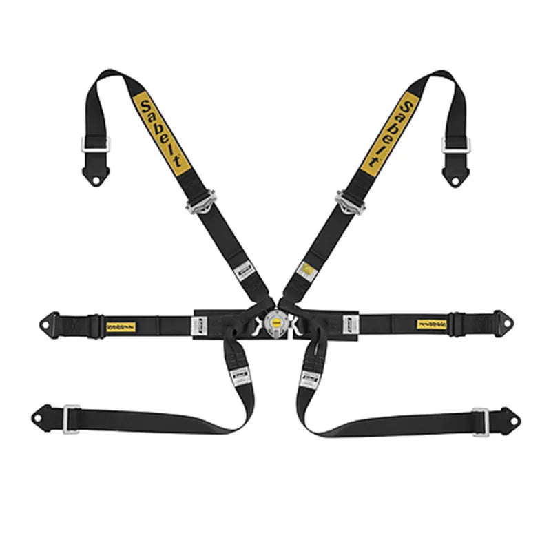 Sabelt 2 x 2 Formula Series Aluminum 6-Point Racing Harness (2030 FIA Approved)