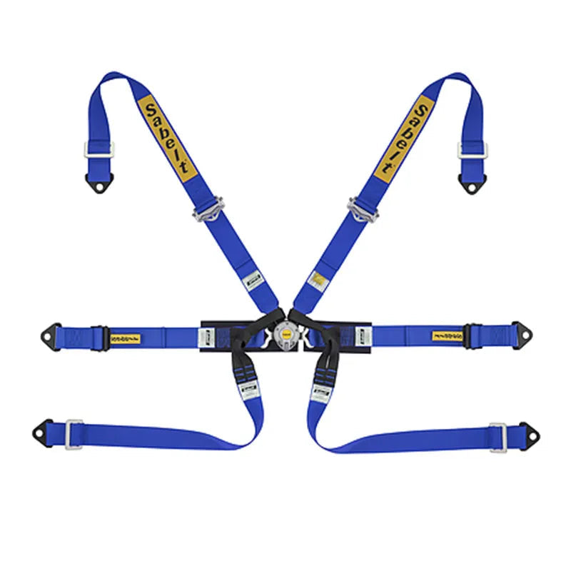 Sabelt 2 x 2 Formula Series Aluminum 6-Point Racing Harness (2030 FIA Approved)