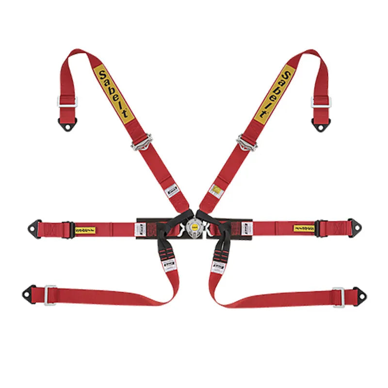 Sabelt 2 x 2 Formula Series Aluminum 6-Point Racing Harness (2030 FIA Approved)