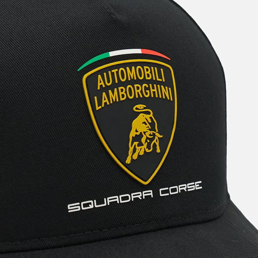 AUTOMOBILI LAMBORGHINI SQUADRA CORSE TEAM HAT - BLACK