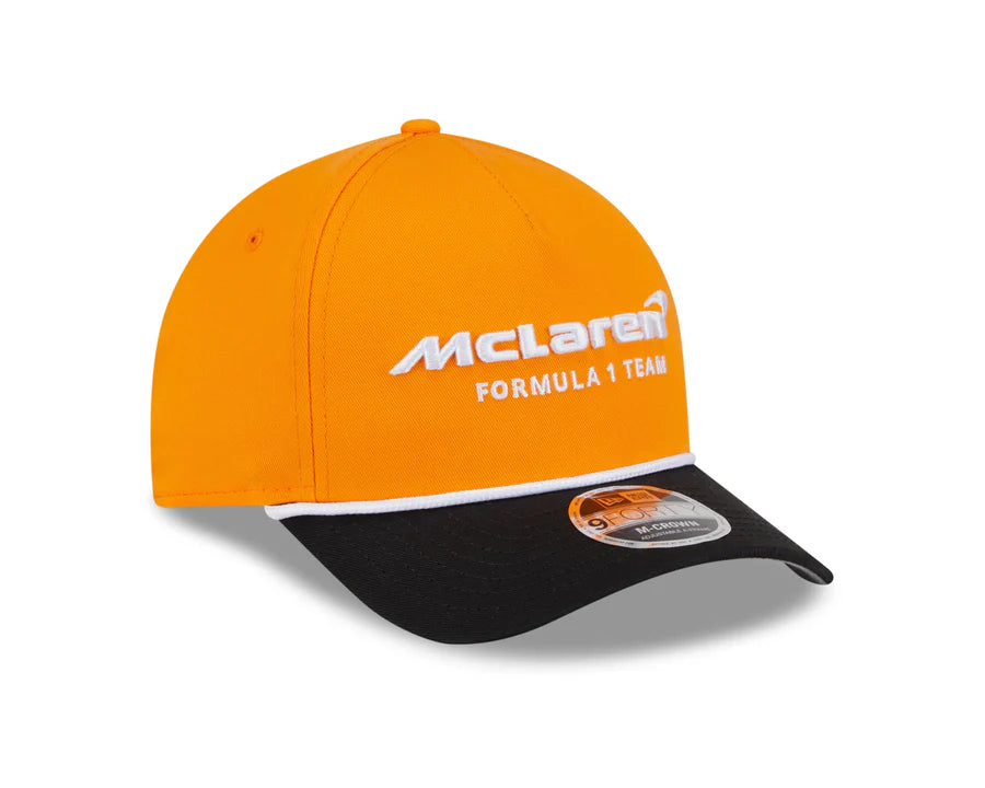 McLaren F1 NEW ERA 9Forty M-Crown 2025 Two-Tone TEAM HAT - Adult Size
