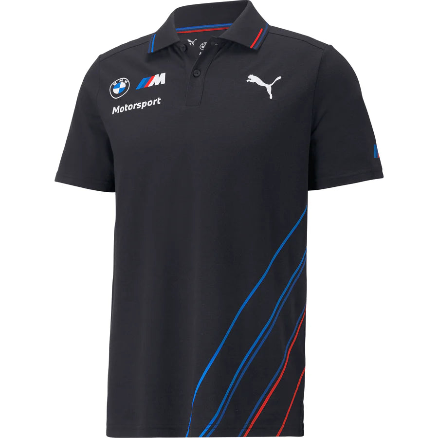 BMW Motorsport Mens Team Polo Shirt - Gray/White