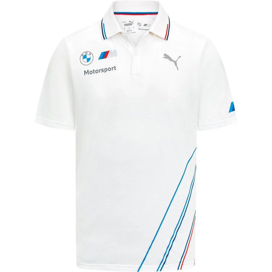 BMW Motorsport Mens Team Polo Shirt - Gray/White