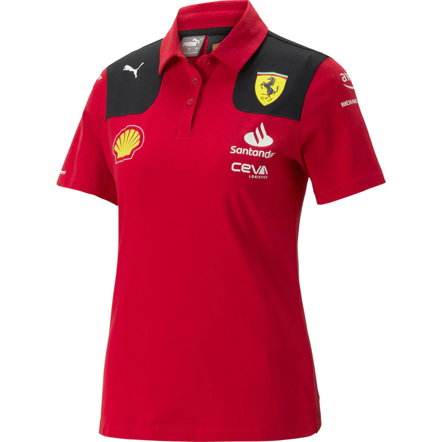 Scuderia Ferrari F1 Women's Team Polo Shirt  - Red