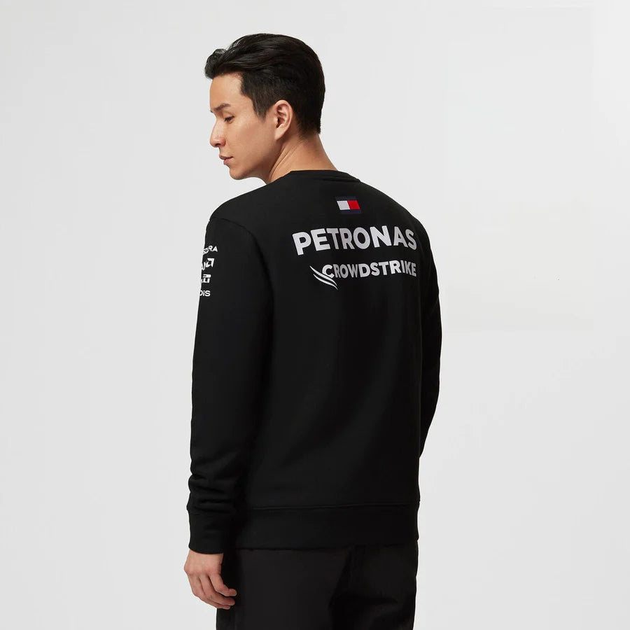 Mercedes AMG Petronas F1 2023 Men's Team Crew Sweatshirt - Black