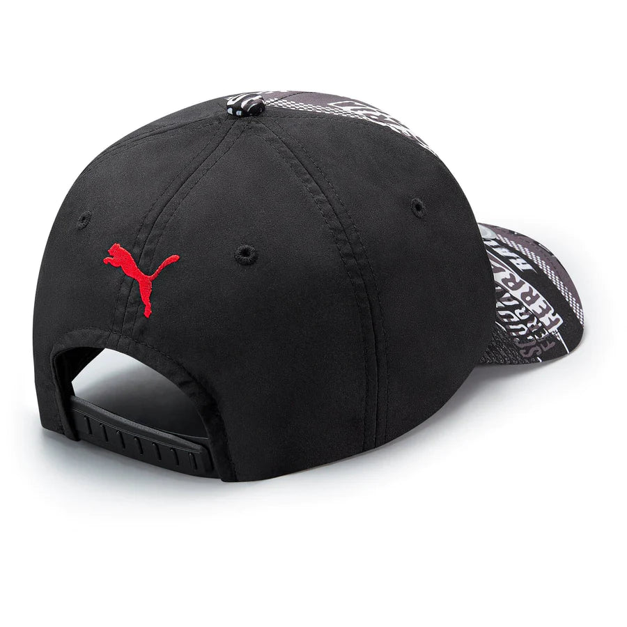 Scuderia Ferrari F1 Graphic Baseball Hat - Black