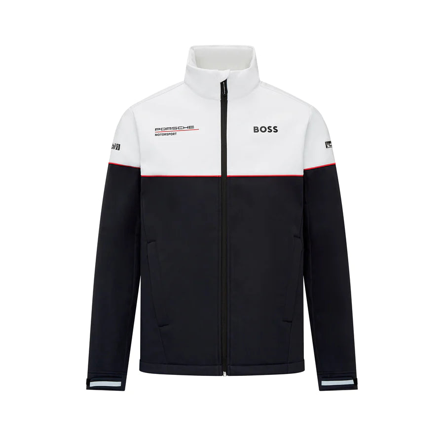 Porsche Motorsport Men's Team Softshell Jacket - Black & White