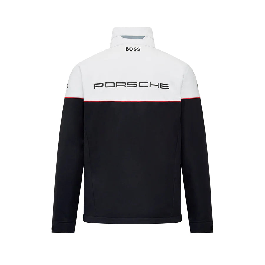 Porsche Motorsport Men's Team Softshell Jacket - Black & White