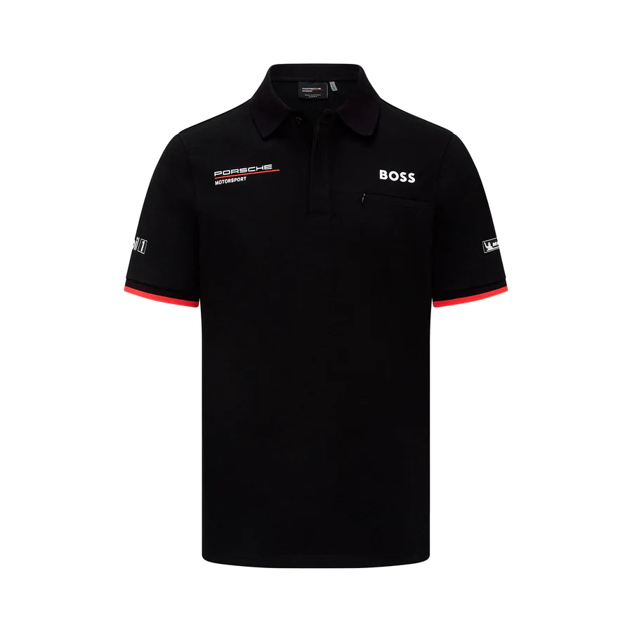 Porsche Motorsport Men's Team Polo - Black