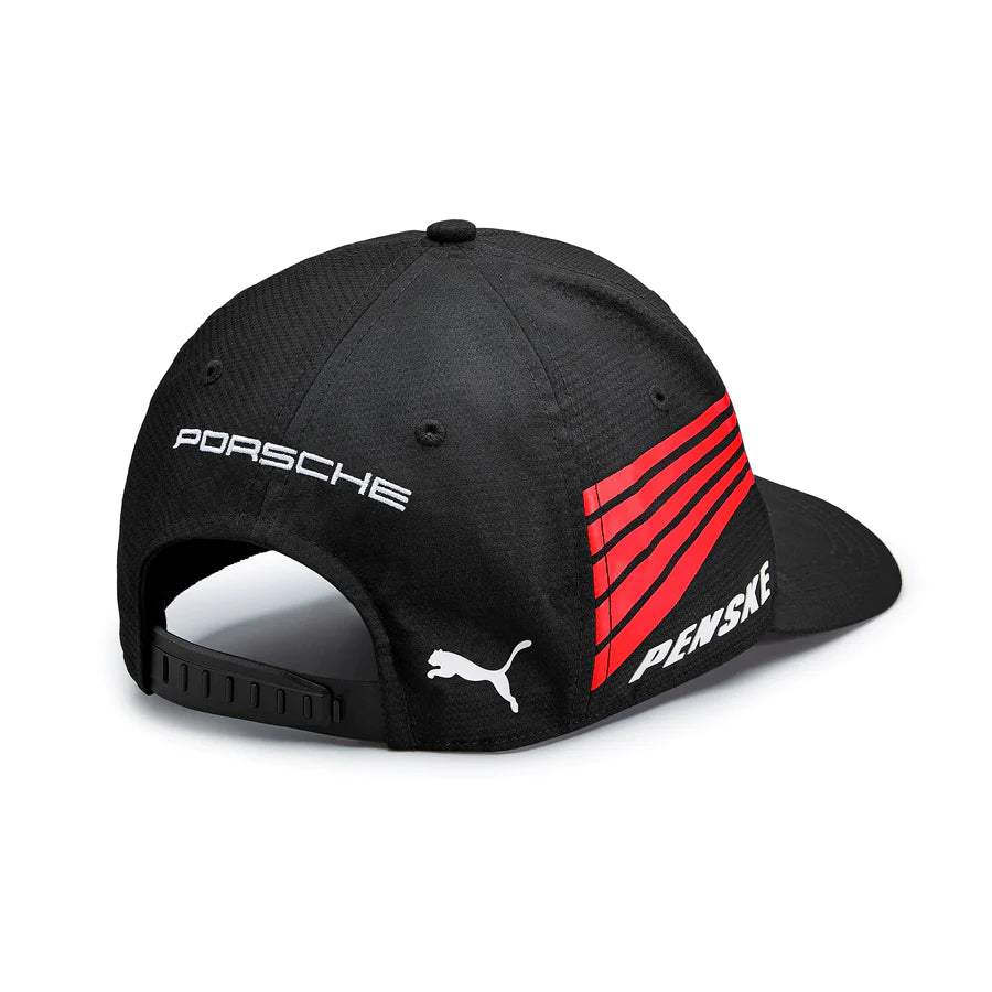 Porsche Penske Motorsport Hat - Black/Red