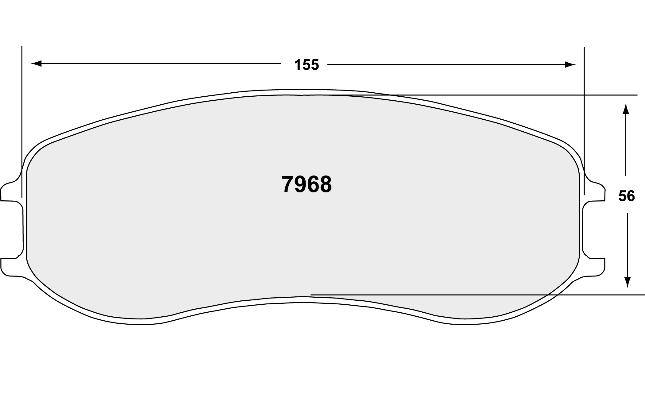 PFC Racing Brake Pads - 7968