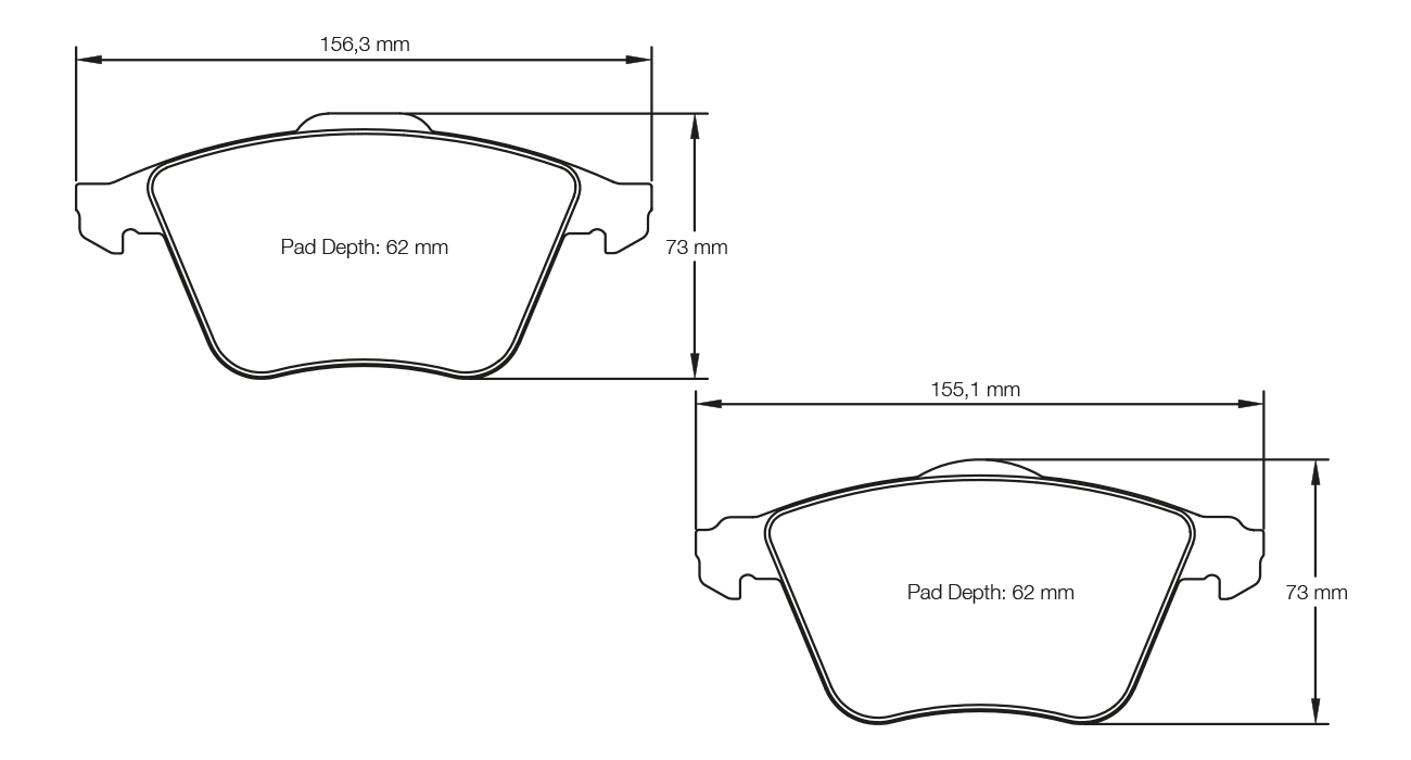 Pagid Racing Brake Pads - 8064