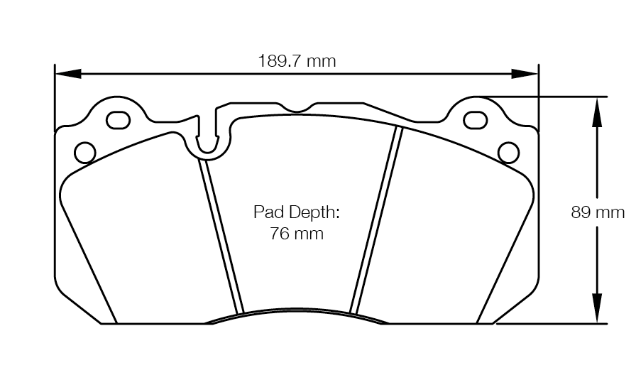 Endless Racing & Street Brake Pads - HP886 [16mm] -Shelby GT350 Front Pads