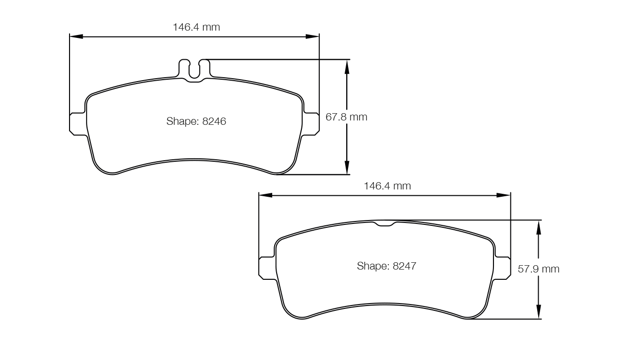 Pagid Racing Brake Pads - 8246