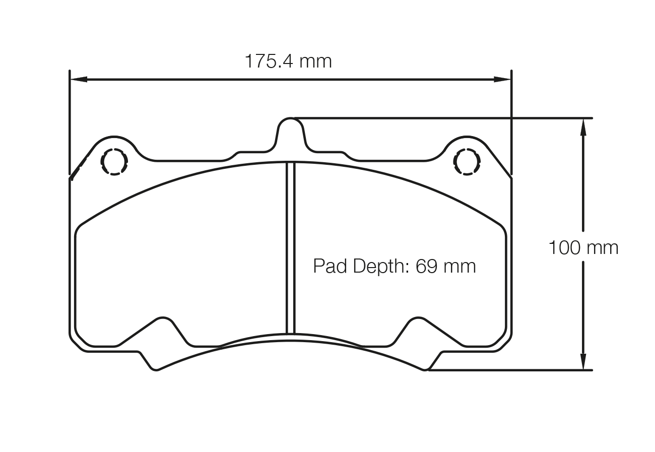 Pagid Racing Brake Pads - 8258