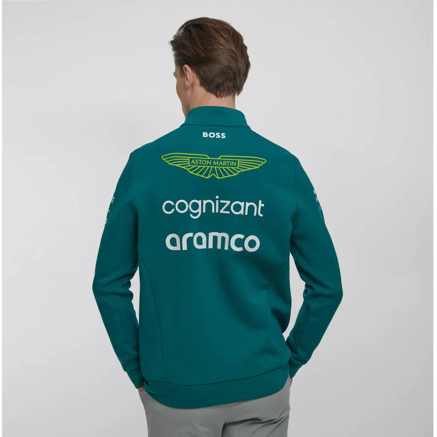 Aston Martin Cognizant F1 2023 Men's Team 1/4 Zip Sweater - Green