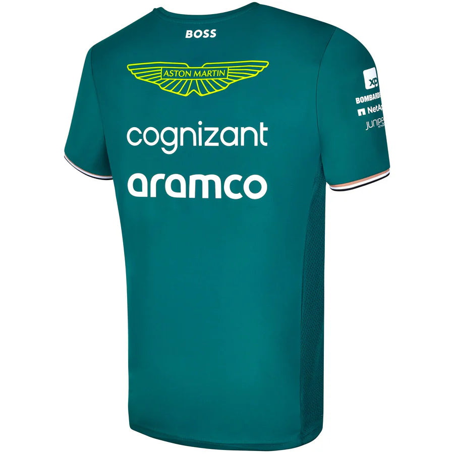 Aston Martin Cognizant ARAMCO F1 Men's Team T-Shirt - Green