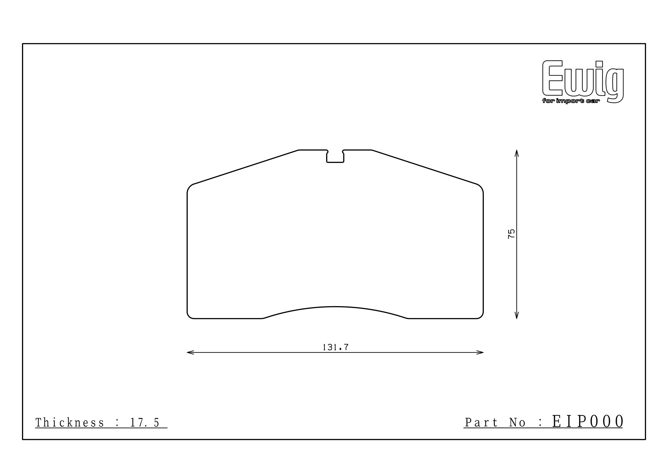 Endless Racing & Street Brake Pads - EIP000