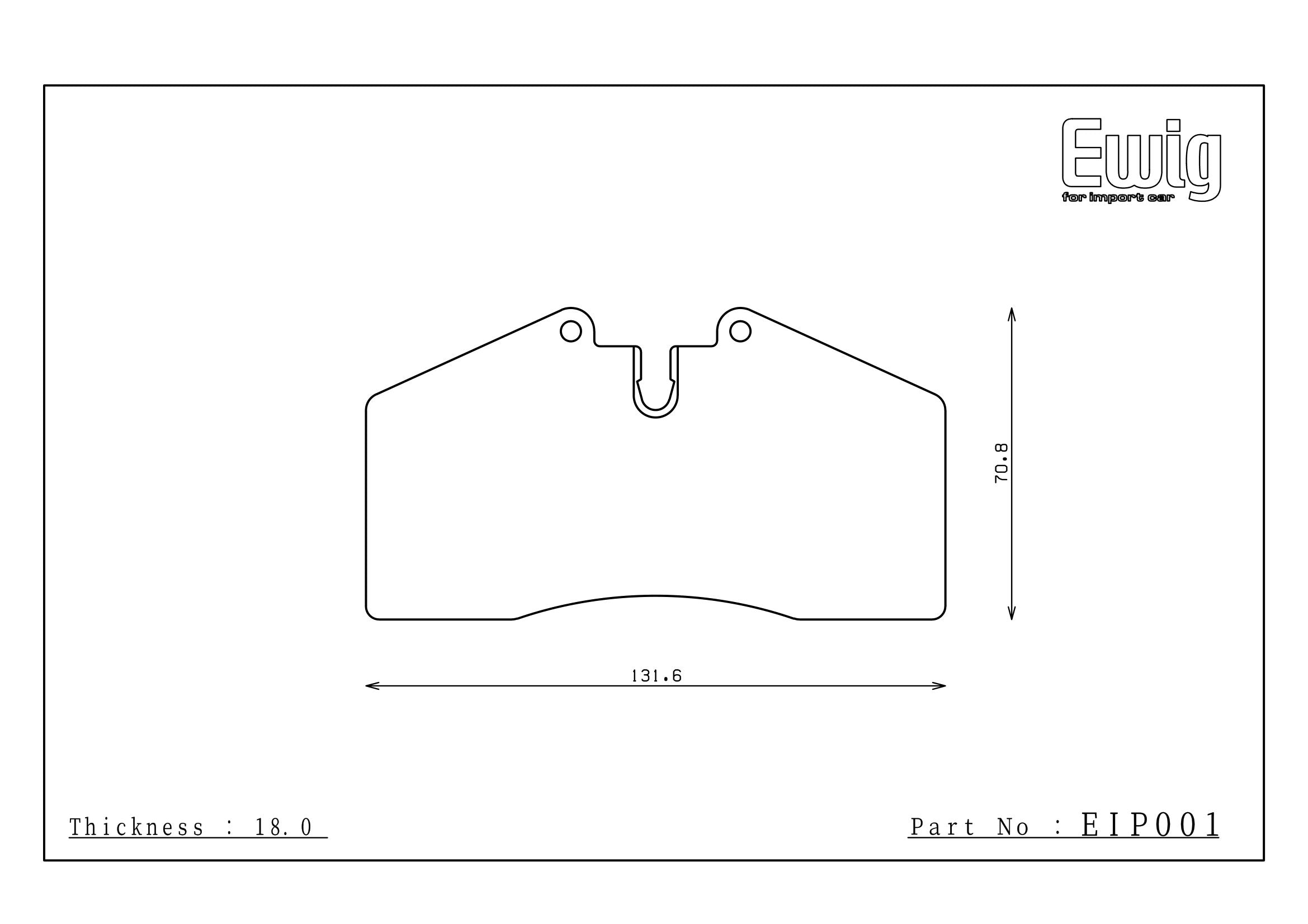 Endless Racing & Street Brake Pads - EIP001