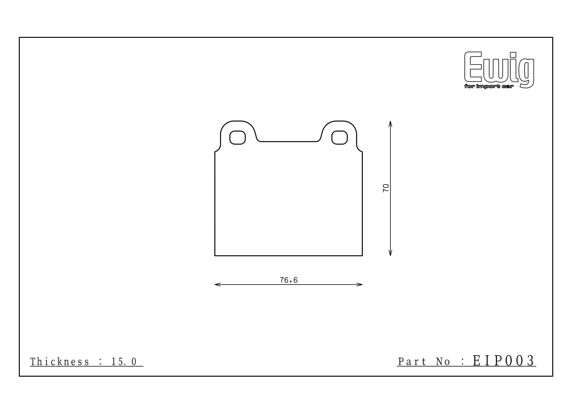 Endless Racing & Street Brake Pads - EIP003