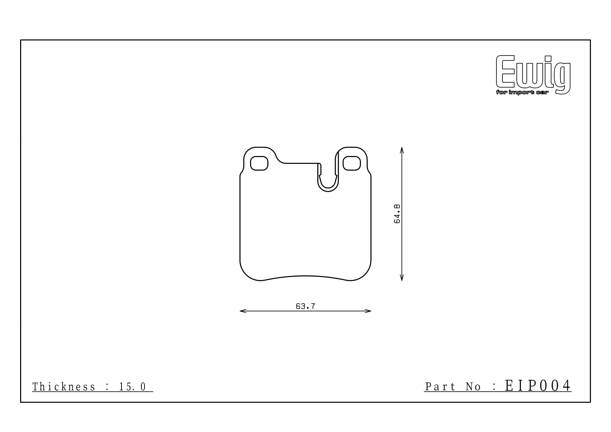 Endless Racing & Street Brake Pads - EIP004