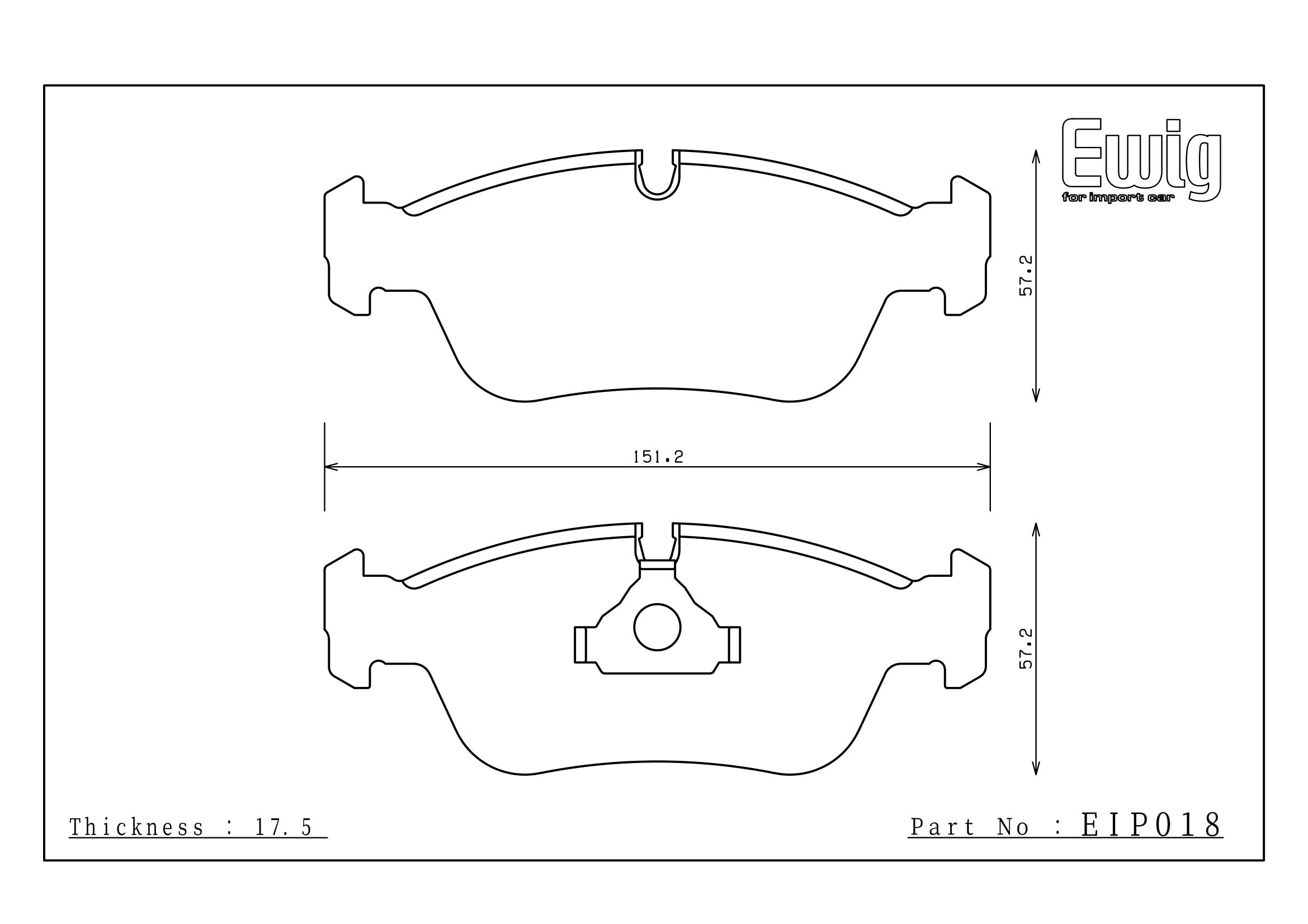 Endless Racing & Street Brake Pads - EIP018