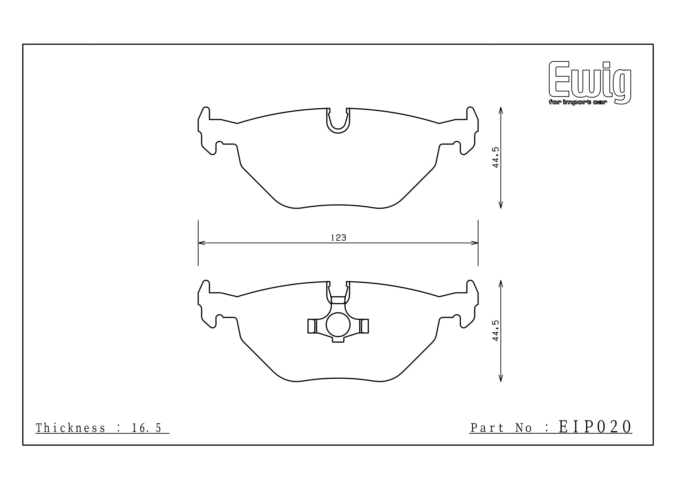 Endless Racing & Street Brake Pads - EIP020