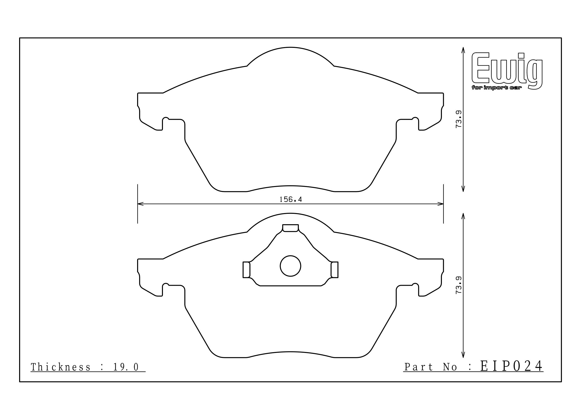 Endless Racing & Street Brake Pads - EIP024